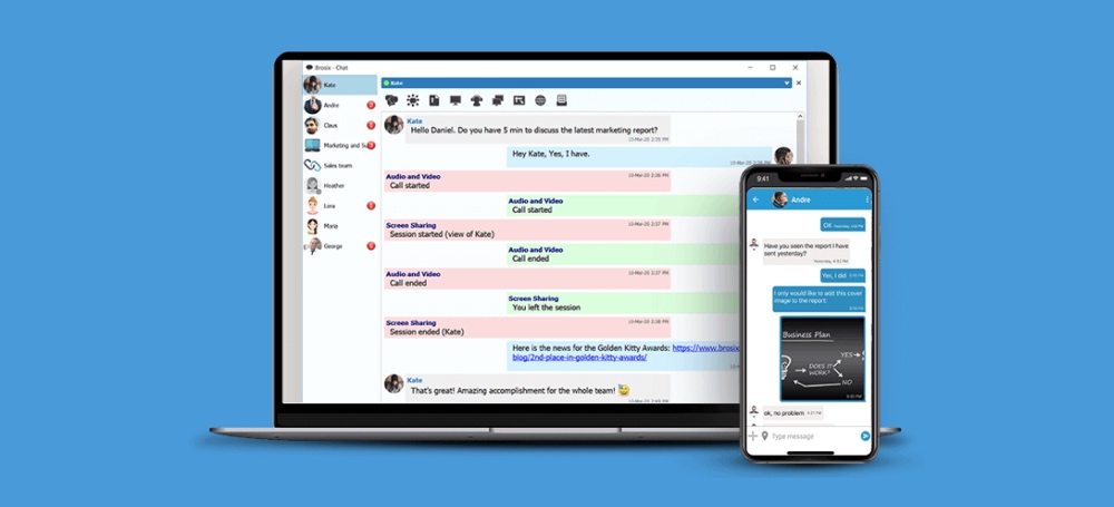 Brosix Live Chat Box