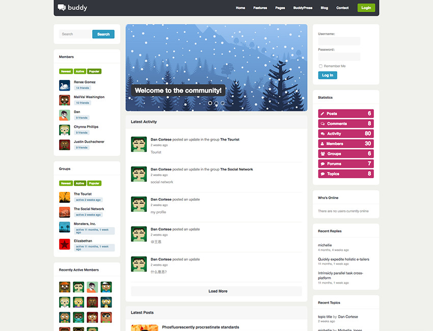 Buddy Multipurpose BuddyPress WordPress Theme
