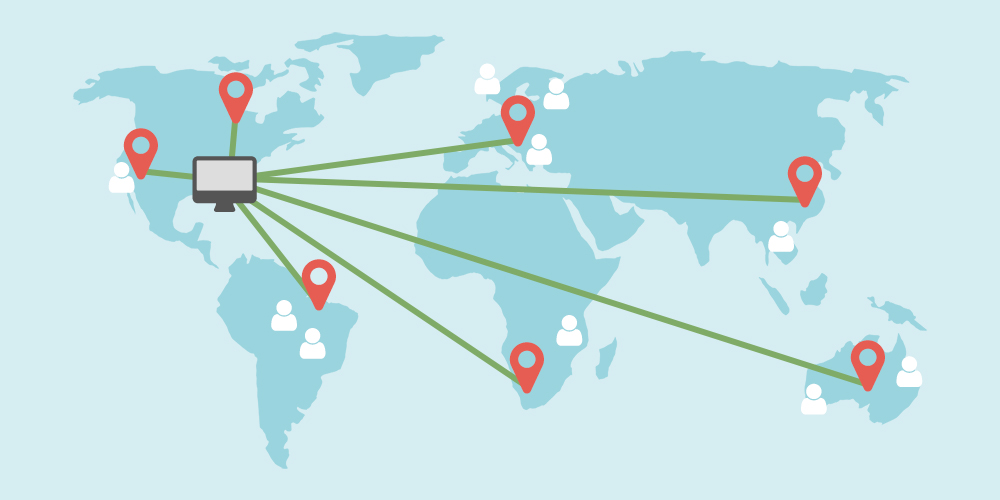 how a CDN works across the globe