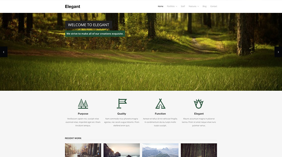 Elegant Free WordPress Theme