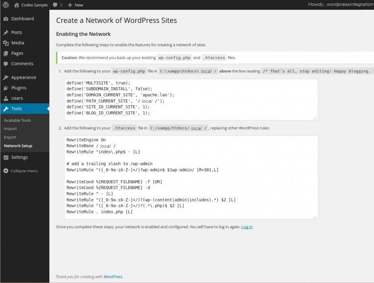 Wordpress Multisite
