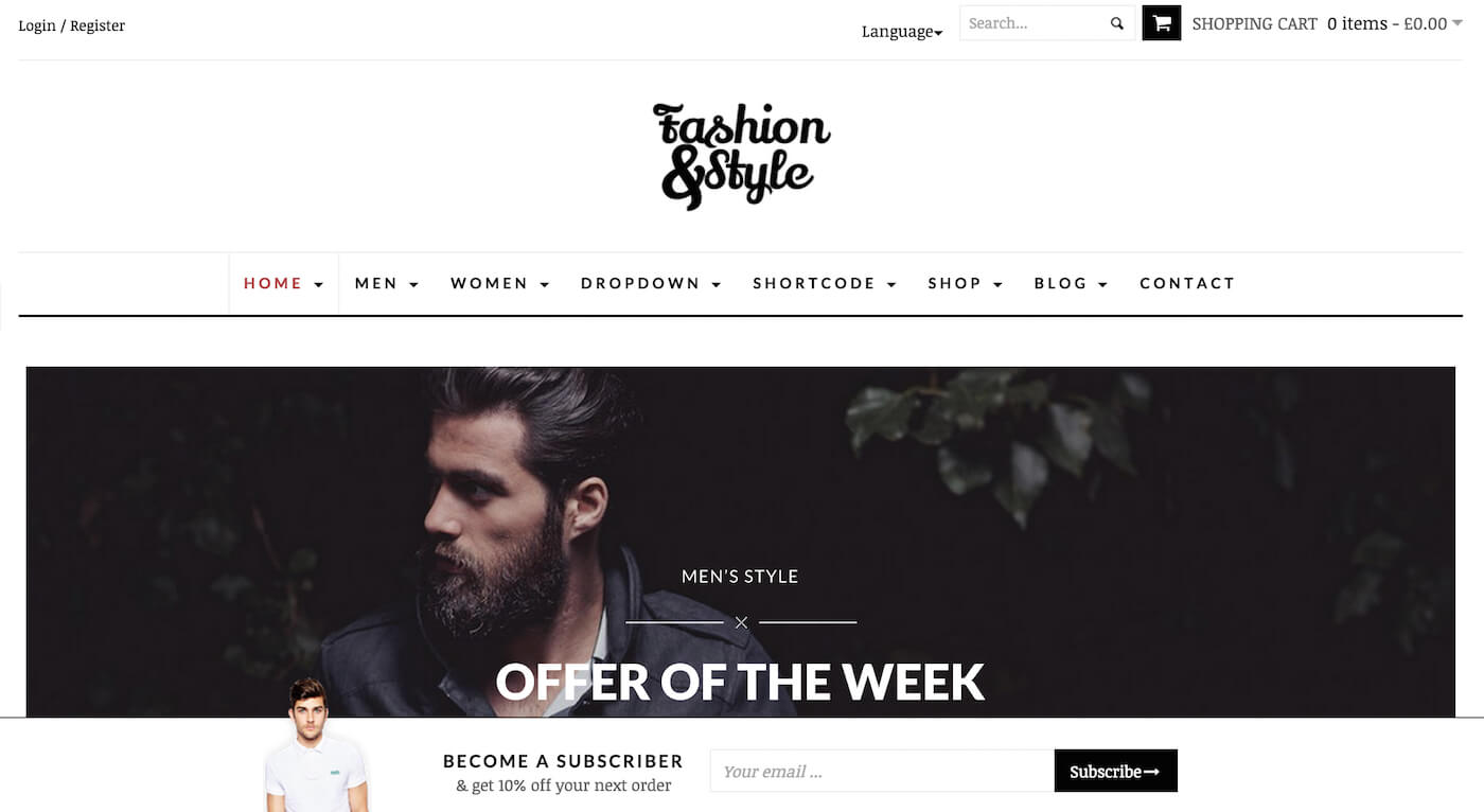 Fashion eCommerce WordPress Theme Fashion eCommerce WordPress Theme