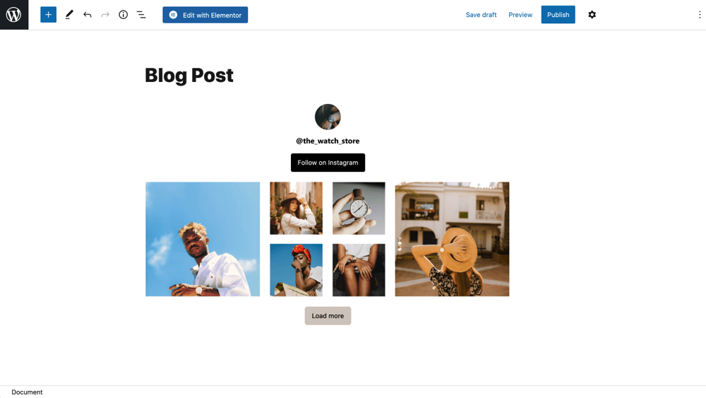 Spotlight Instagram Block Display