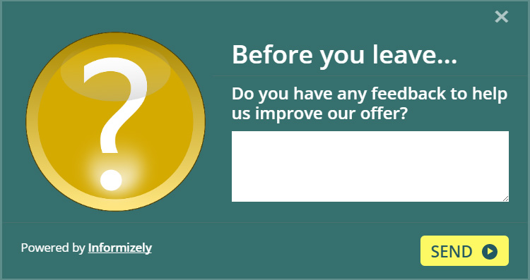 Feedback Exit Pop-up