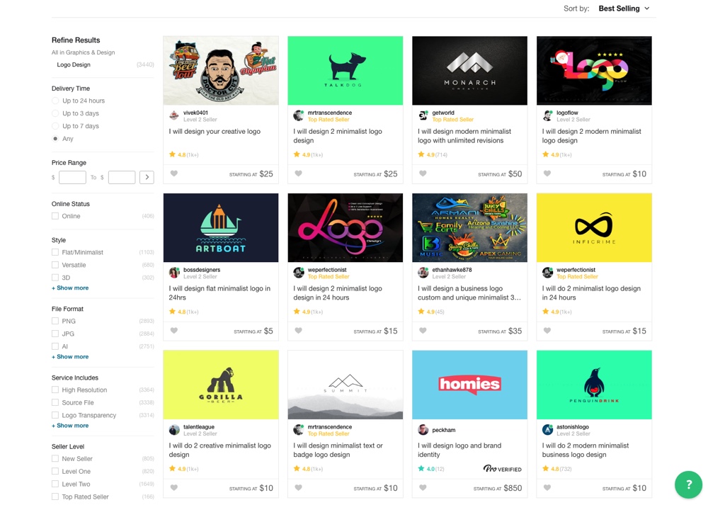 Fiverr Logo Designs