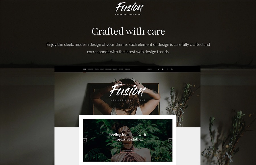 Fusion WordPress Blog Theme