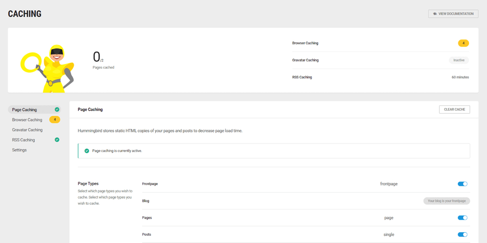 Hummingbird Plugin Caching