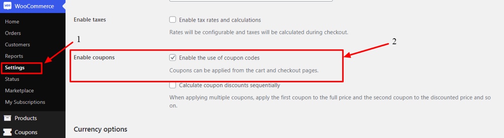 Enable WooCommerce Coupon