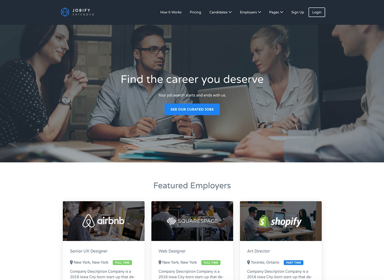 Jobify Business WordPress Theme