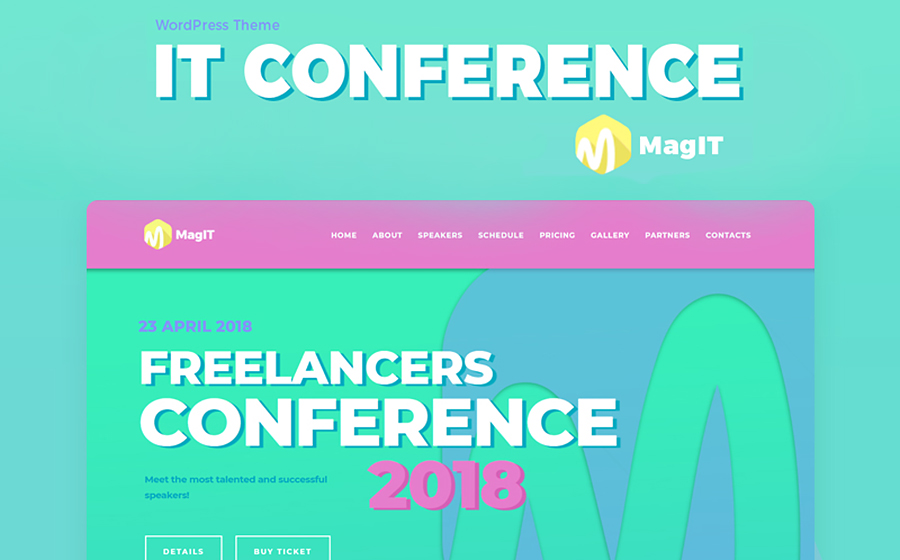 MagIT Conference Elementor WordPress Theme