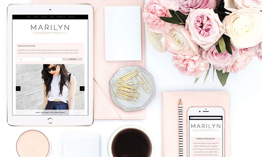 Marilyn Fashion Blogger Theme