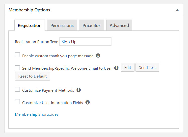 Membership Options