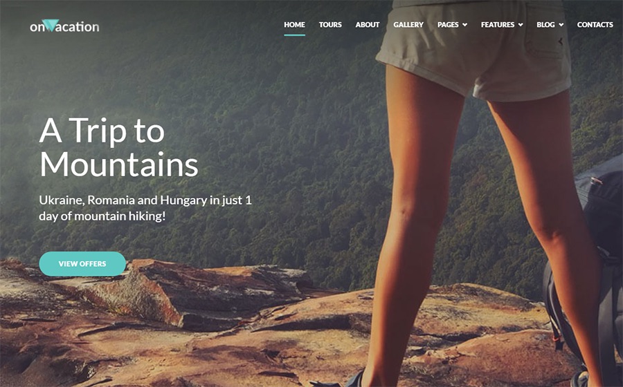 OnVacation Travel Company Elementor WordPress Theme
