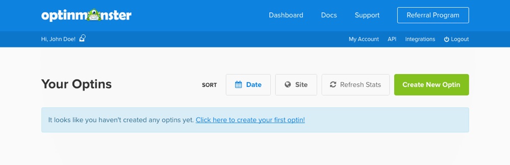 OptinMonster Account Login