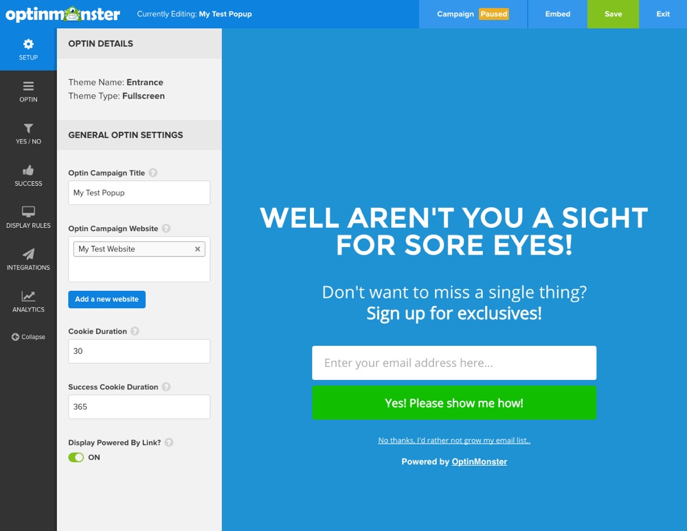 OptinMonster Optin Customizations