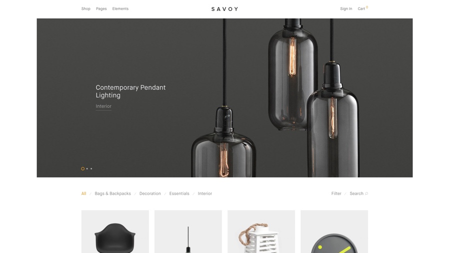 Savoy - Minimalist AJAX WooCommerce Theme