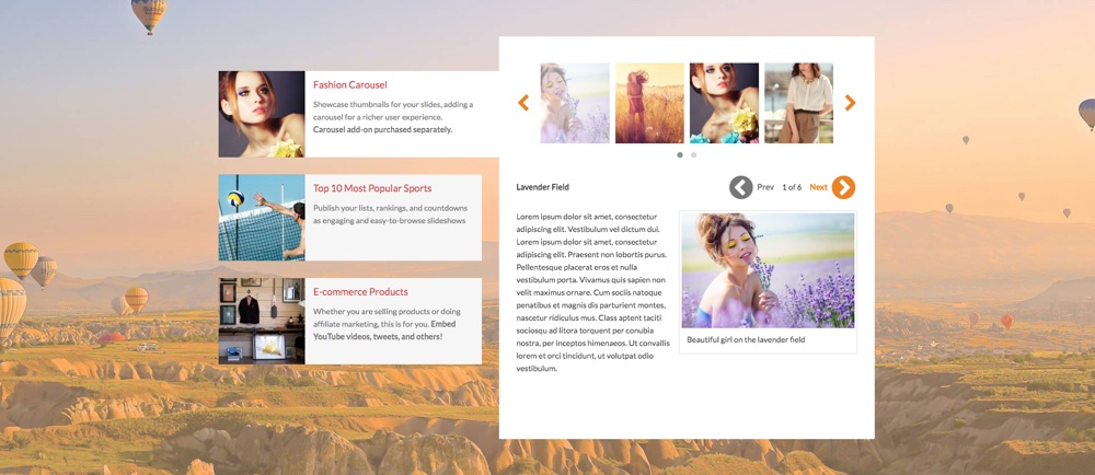 Theia Post Slider for WordPress