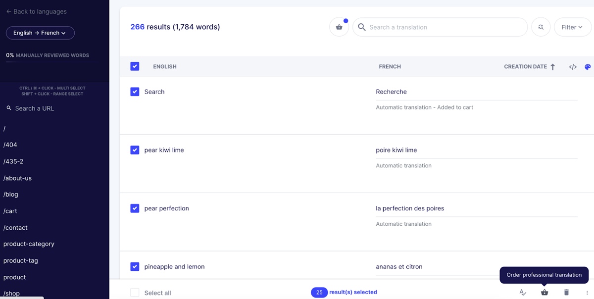 Weglot Professional translations
