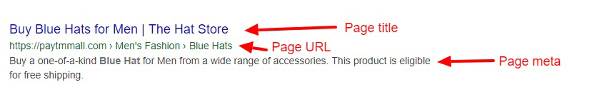 Search Result Structure