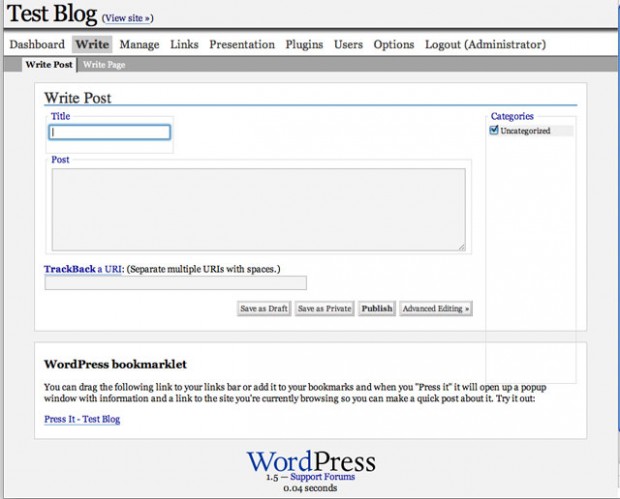 wordpress 1.5