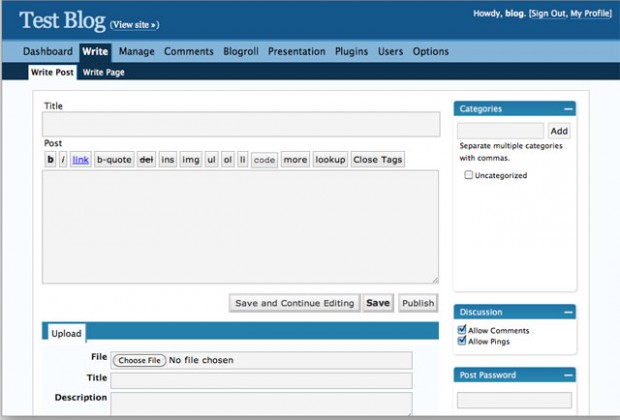 wordpress 2.1