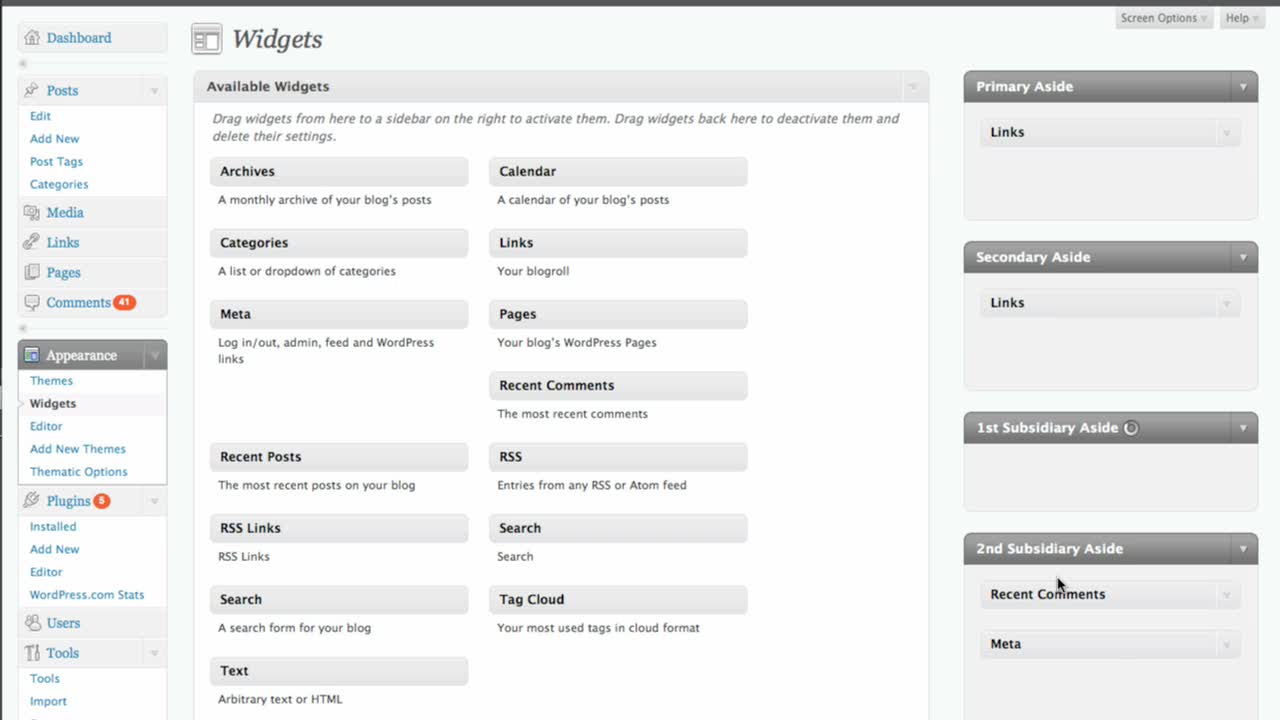 wordpress 2.8