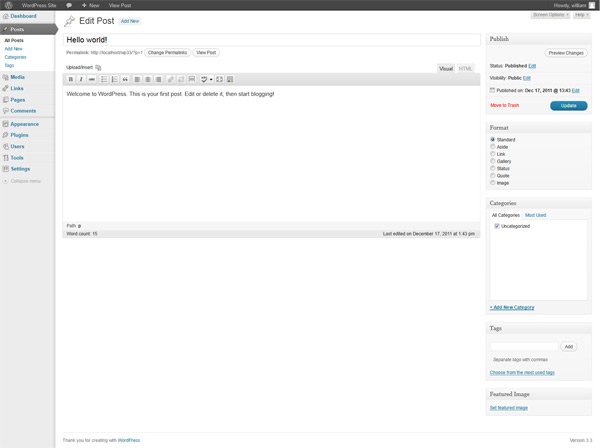 wordpress 3.2
