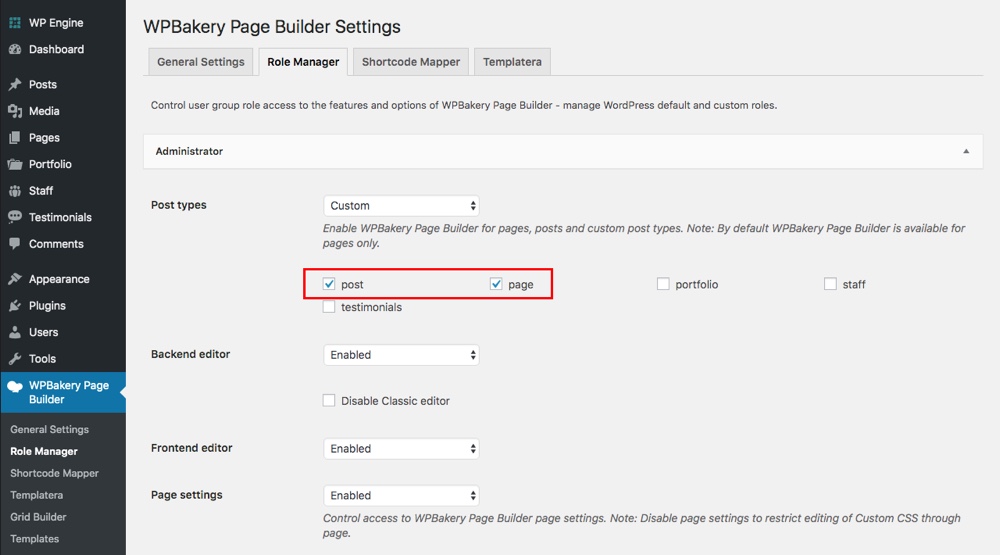 WPBakery Reusable Content Blocks Step 1