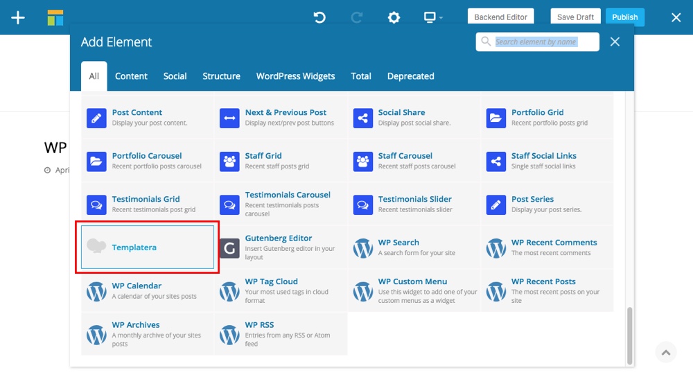 WPBakery Reusable Content Blocks Step 5