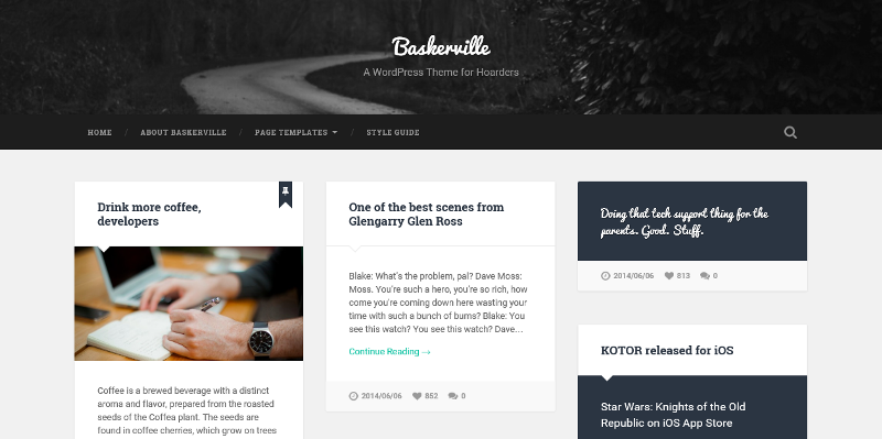 The Baskerville theme.