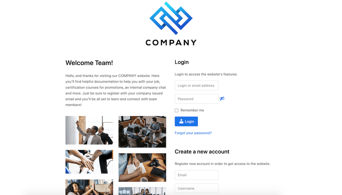 CM Registration Pro: Team Page Example