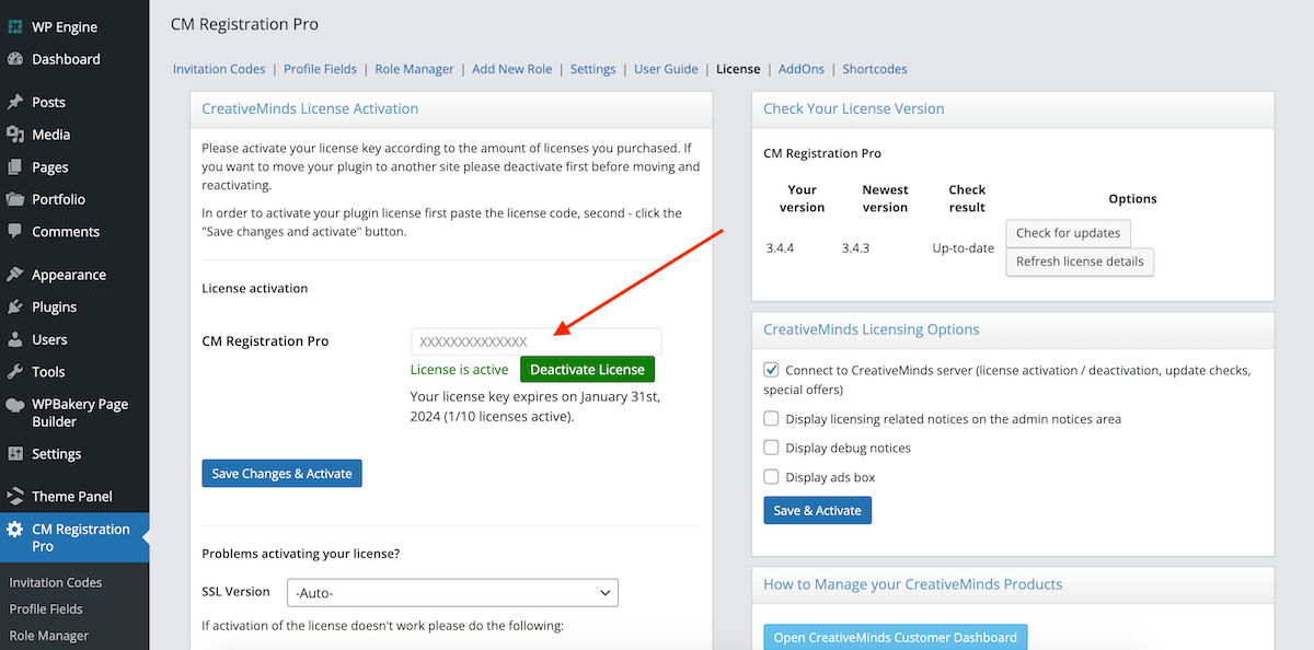 CM Registration Pro Activation