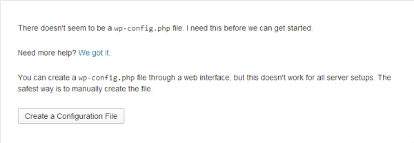 Configure WordPress Step 1 Configure WordPress Step 1
