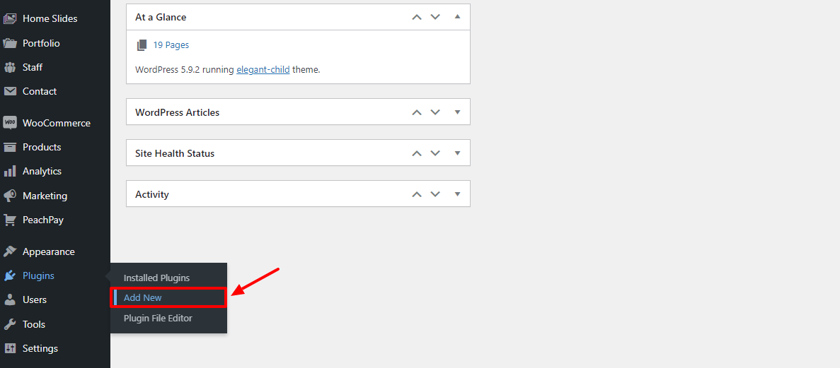 CoinGate WordPress Dashbaord