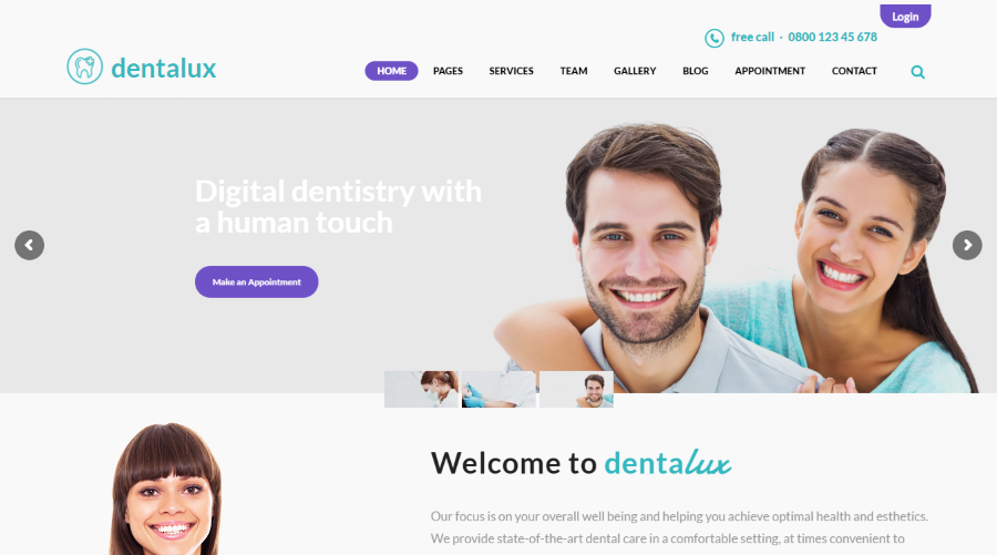 Dentalux Dental WordPress Theme Dentalux Dental WordPress Theme
