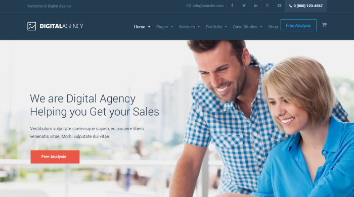 Digital Agency - Marketing WordPress Theme Digital Agency - Marketing WordPress Theme