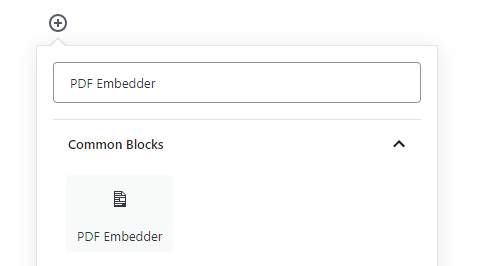 Embed PDF file Gutenberg Editor