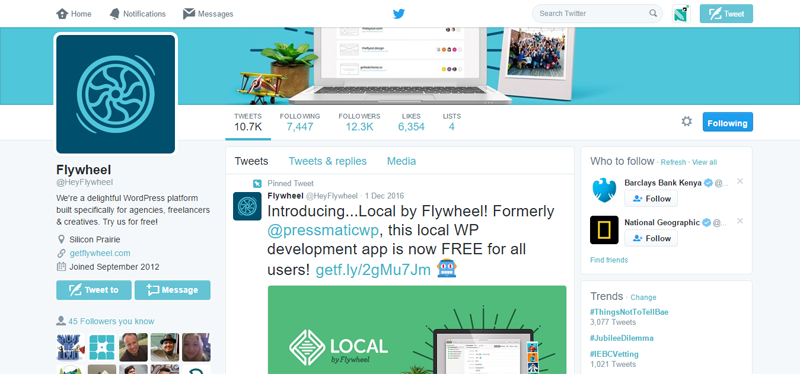 Local by Flywheel Twitter Announcement