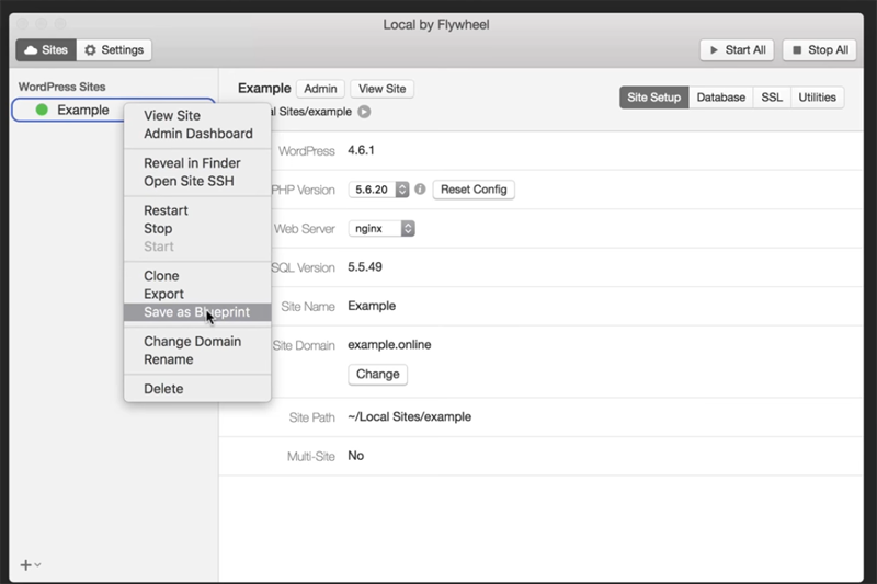 Local by Flywheel Save Blueprint
