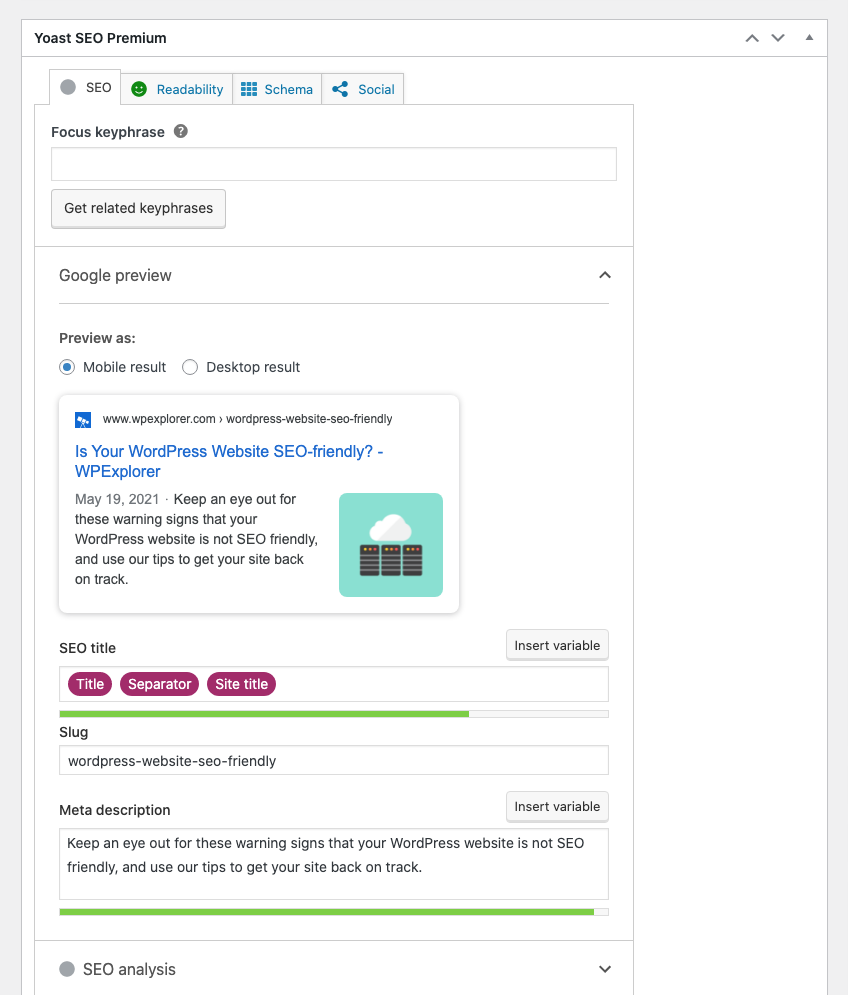 Yoast SEO Premium Meta Fields