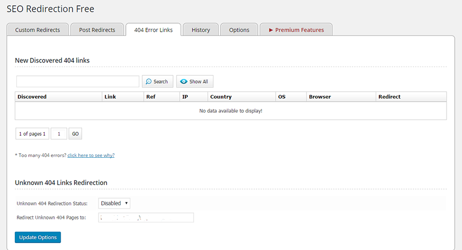 SEO Redirection Installed