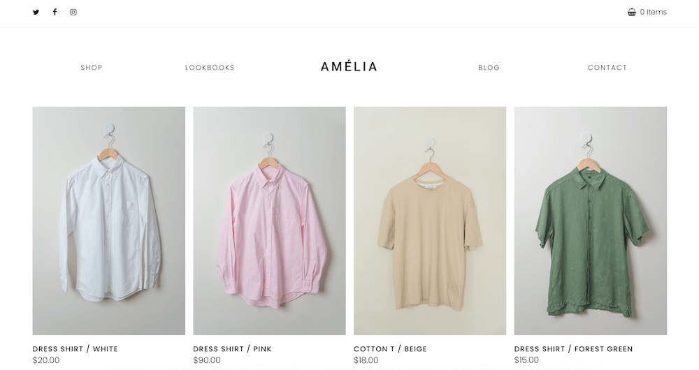 Total Amelia Shop Demo