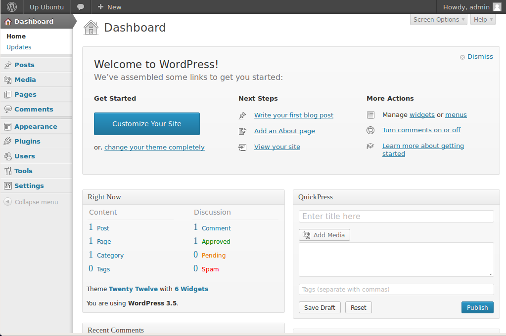 wordpress 3.5