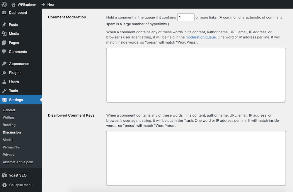 ordPress Comment Profanity Filters