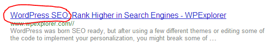 Use keywords in titles