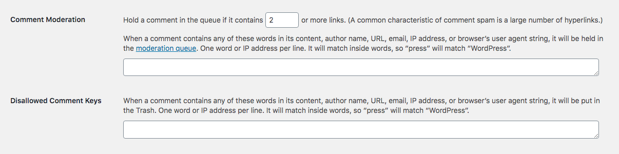 WordPress Comment Moderation: Filters